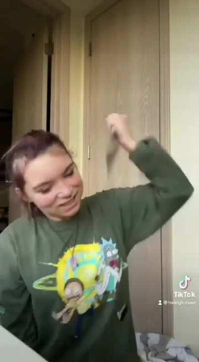 what was she even fighting? air?