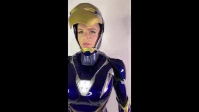 Pepper Potts Iron Man Mk49 “Rescue” 3D printed cosplay, what do you think? [self]