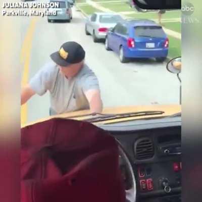 I’m mad, so I’m entitled to endanger a bus full of kids