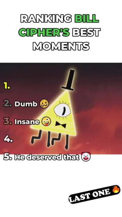 Bill Cipher's best moments (Comment ur favourite!!!)