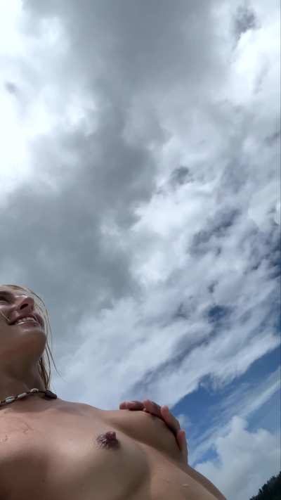 gave the guys in the helicopter a good show