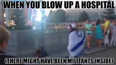 We have killed of at least 7 kid—- I mean potential enemy recruits by striking a residential building 😎😎😎