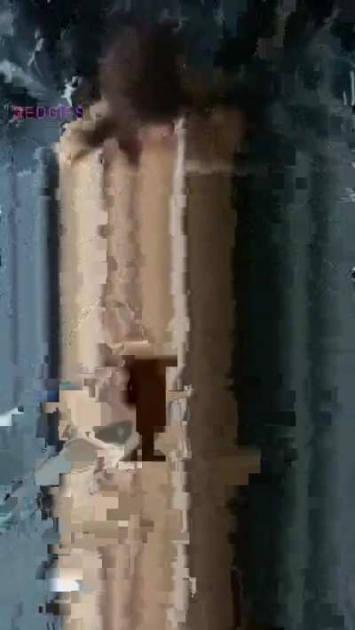 clapping her cheeks then cumming on her ass