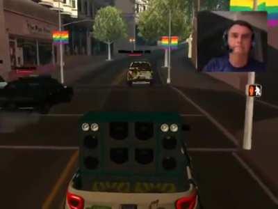 Bolsonaro playing Grand Theft Auto (GTA)