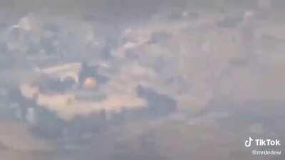 Jordanian plane passes over Palestine