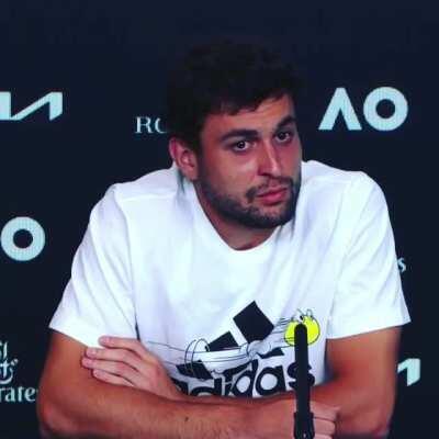 Favourite moment from the press room at this years Australian Open so far.