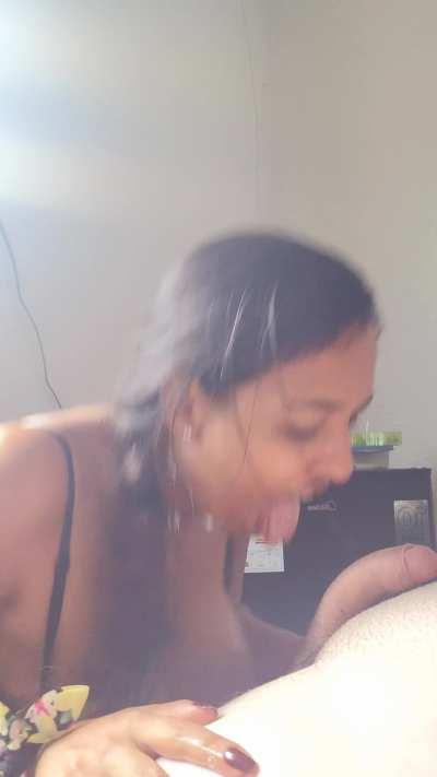 I just did that and he came fast in my face