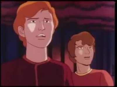 Look at the door, Johnny.