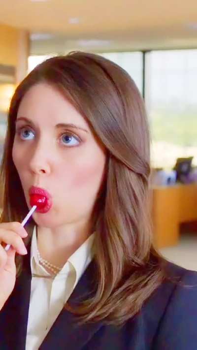 Alison as the horny Tanya in 