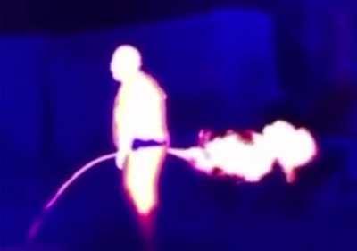 Infrared Video of what it's like to Pee, Fart and Sneeze at the same Time