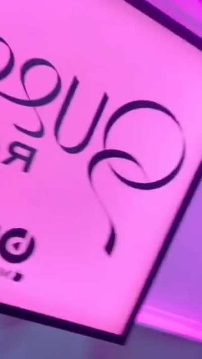 With Kim Kardashian at Queen Radio, 2018