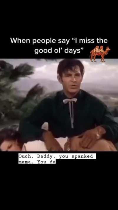 Ah..the good o'l days 