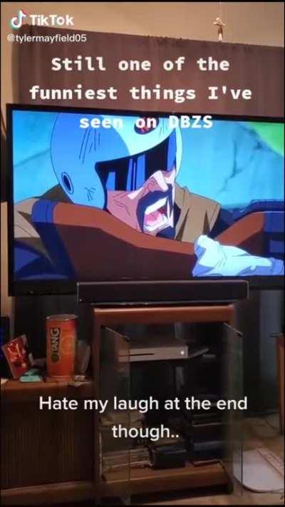 Cell laughing at Dragonball Super Dub