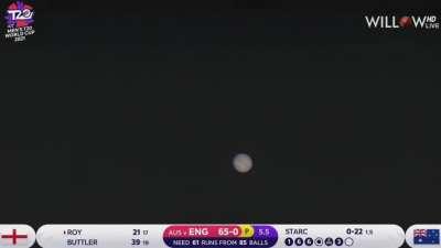 Cameraman Focused on Jupiter and its Moons during Live Cricket Match (AUS vs ENG)