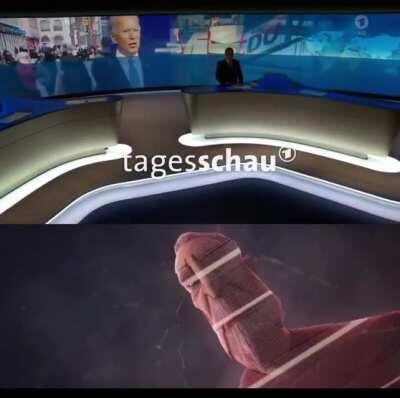 Clone Wars bei den Tagesthemen 😂