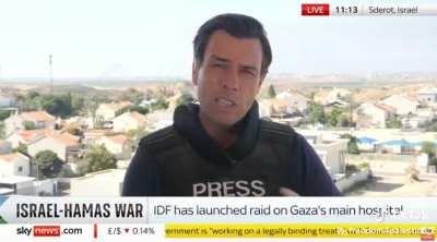 Sky news reporter says Israel controls what is reported