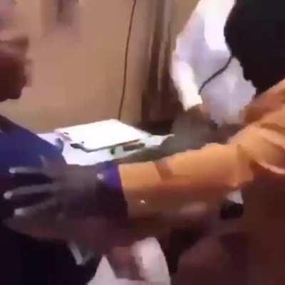 The man has some pretty good moves