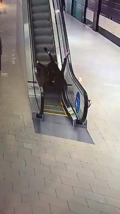 HMC while I take the fun way up the escalator.