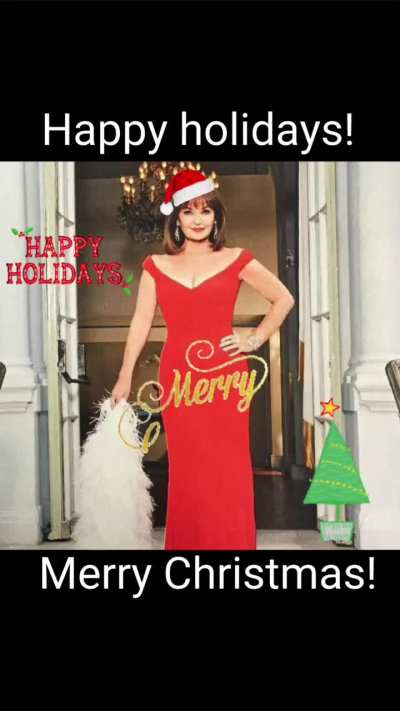 Happy holidays to all Stephanie Beacham fans. Merry Christmas to those who celebrate. 🎄