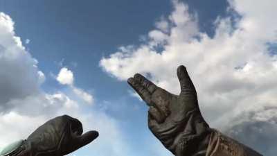 Hidden weapons cache. Additional disrespect at the end.