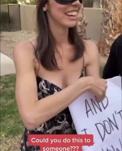 CAN YOU STOP MOVING THE CAMERA? LET US READ AND SHOW HER REACTION.