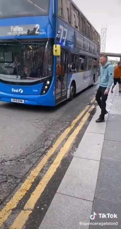 to block the road