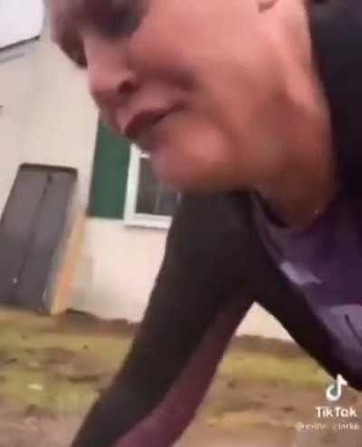 Lady slurps worm for likes.