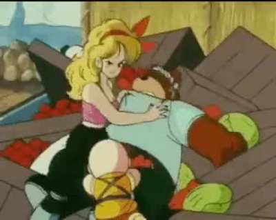 I don’t know why but this gif au Launch yeeting Krillin makes me cry laugh every time