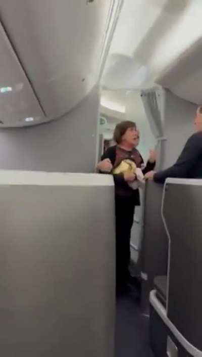 Woman tries to enter the cockpit because the flight was delayed