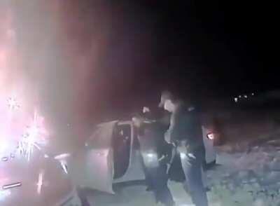 Long Island cops assault a man who is already in handcuffs