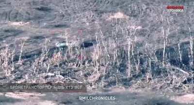 RU pov: Longer footage of a failed UA attack on Peski (from the Sparta battalion footage posted today). Footage shows Mi-28N fire support, hits on multiple IFVs. Also shows Mastiffs and a dozen more armoured vehicles, including tanks.