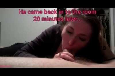 Sissy plays with a married man!