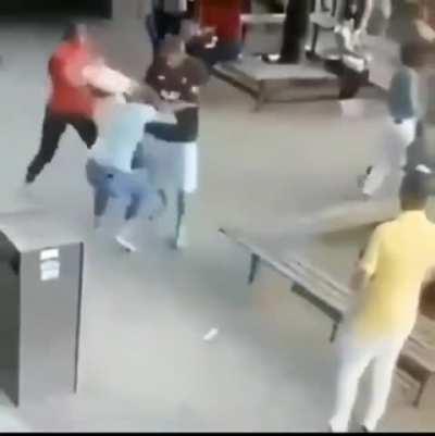 Man attacks woman and gets instant karma