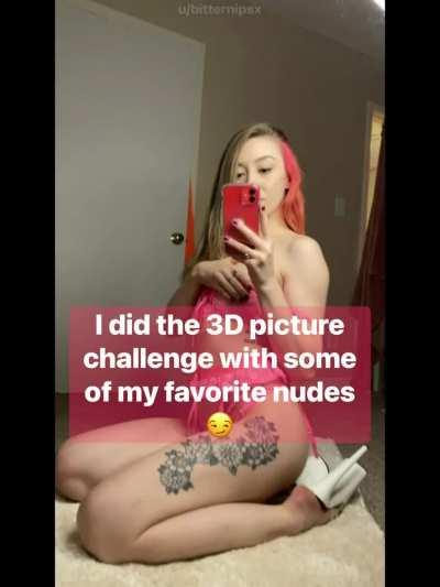 Haven’t seen anyone do the 3D photo challenge yet 👀