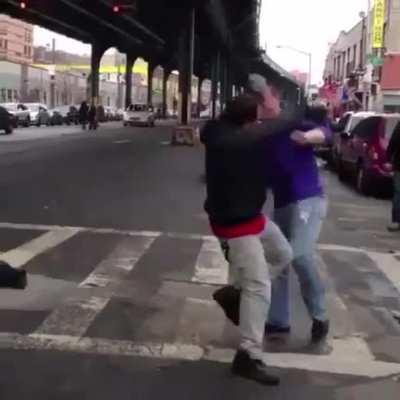 when u fighting a dude in GTA and u accidentally lock on to somebody else