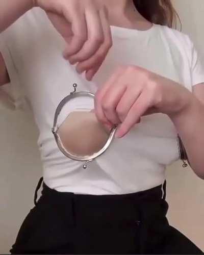 Let me just get my money from my boob wallet