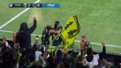 Dairon Asprilla with a spectacular finish for the Portland Timbers Vs Vancouver Whitecaps
