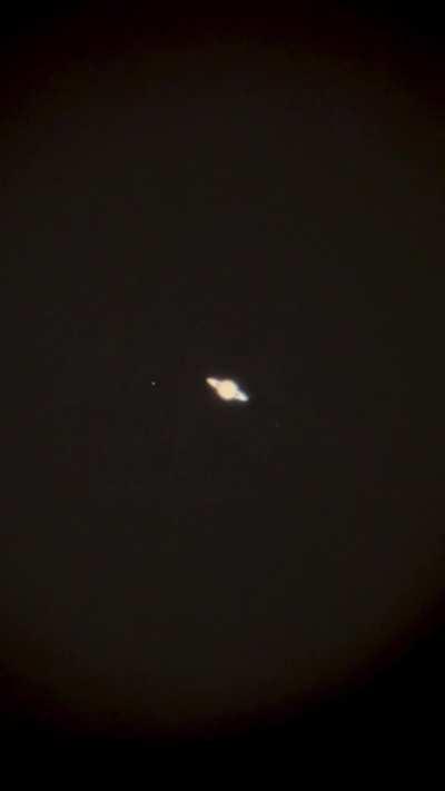 Last night’s rare Supermoon and Saturn conjunction. Slightly long video but stick to the end!