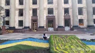 The center of Kharkiv today.