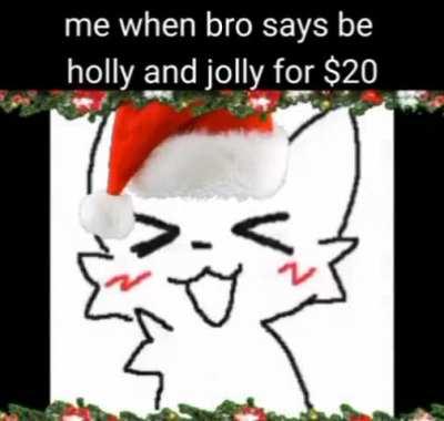 if you don’t spread christmas cheer im gonna uhm… spread some uh.. sneers at you???