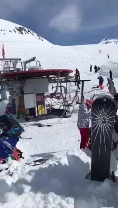 Ski Lift Malfunction in Georgia (country) 2018. Surprisingly no critical injuries