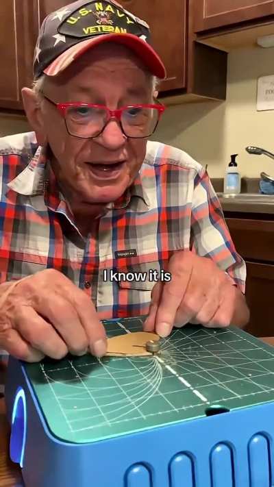 Old Man with childlike happiness