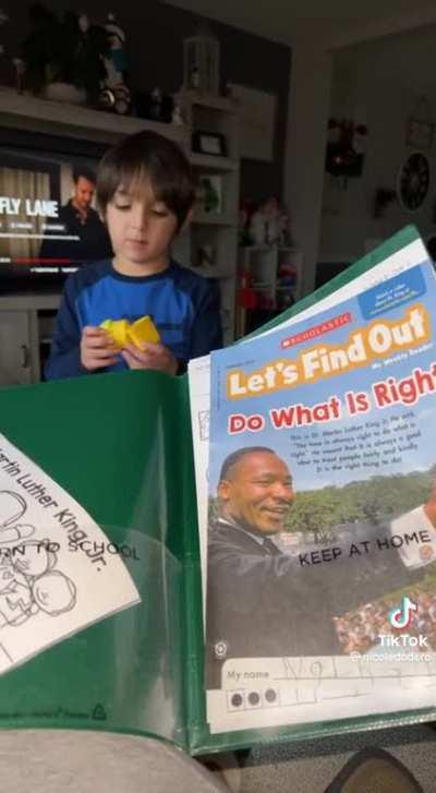 He’s a little confused but he’s got the spirit