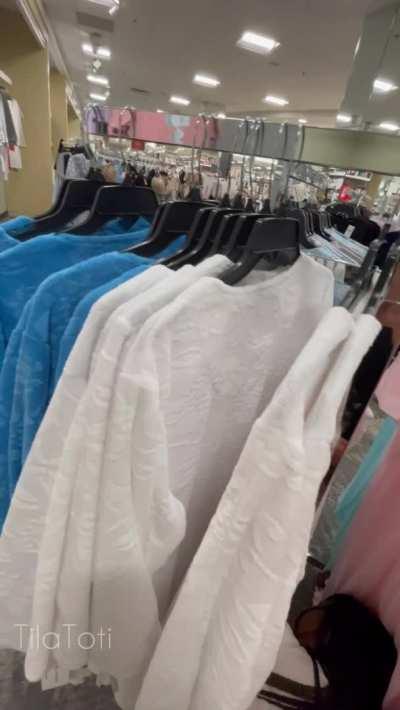 Since the dressing rooms were closed..