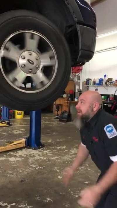 Customer rolled in complaining of a “slight vibration noise”.