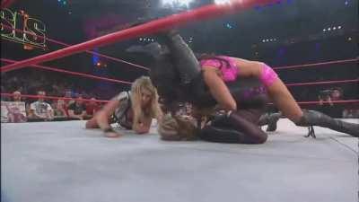 gail Kim pin to velvet sky and taryn terrell referee