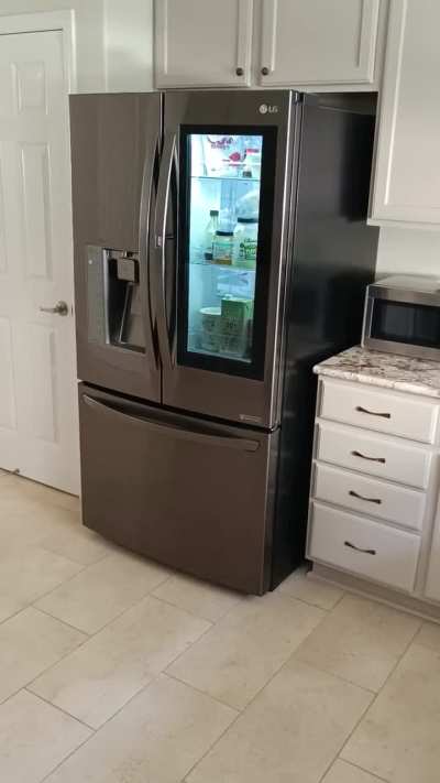 My fridge light turns on when I make noise or vibrations