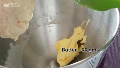 Chocolate Filled Wool Roll Bread (Buns) (No egg) by simply flavour