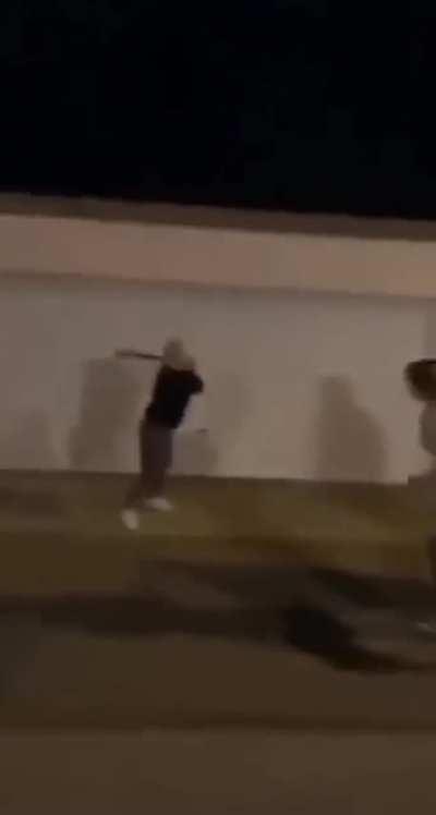 ‘Cause I beat that girl with a bat, smack