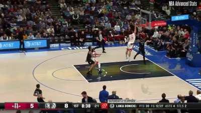 [Highlight] Kyrie steal leads to Sengun chasedown block!